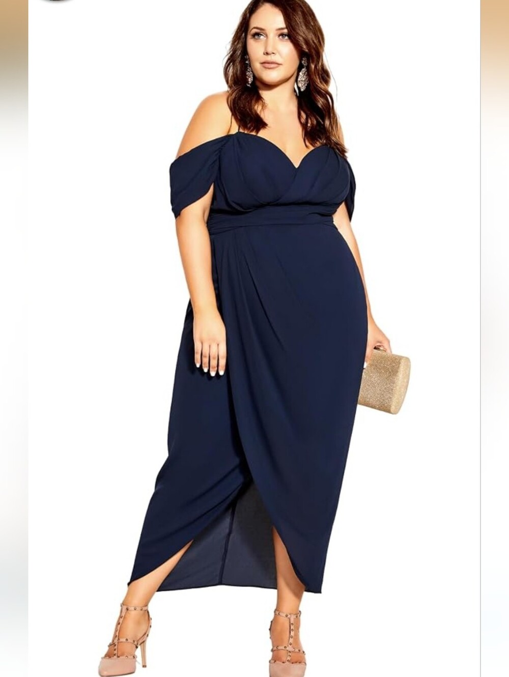 City Chic Sapphire Entwined Dress women’s plus size XL/22 - Picture 8 of 8